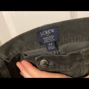 New J CREW dark gray corduroy size 32